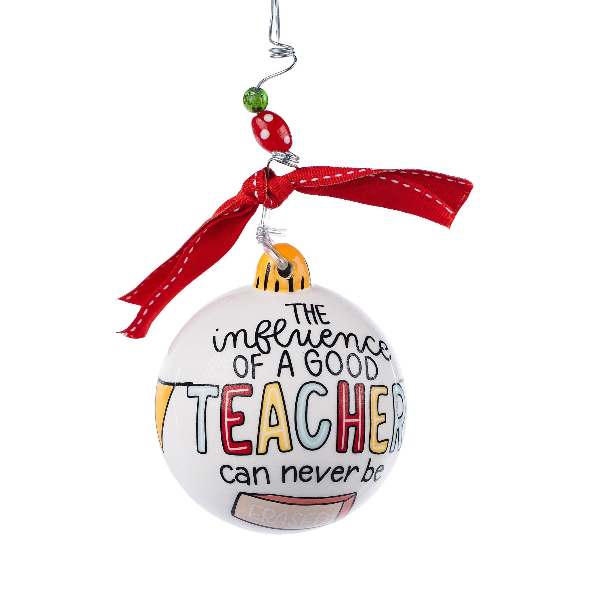Teacher Eraser Ornament Freedom Floral