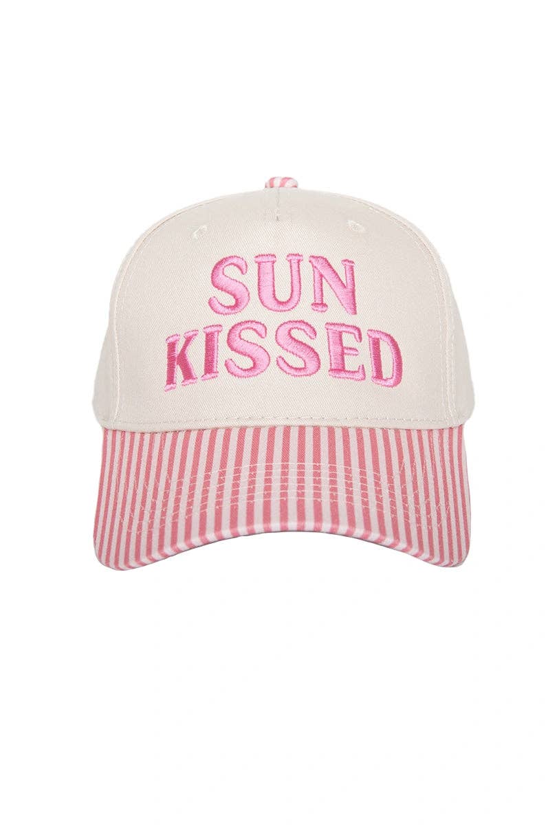 Sunkissed Vintage Trucker Hats Wholesale: Light Purple and Tan