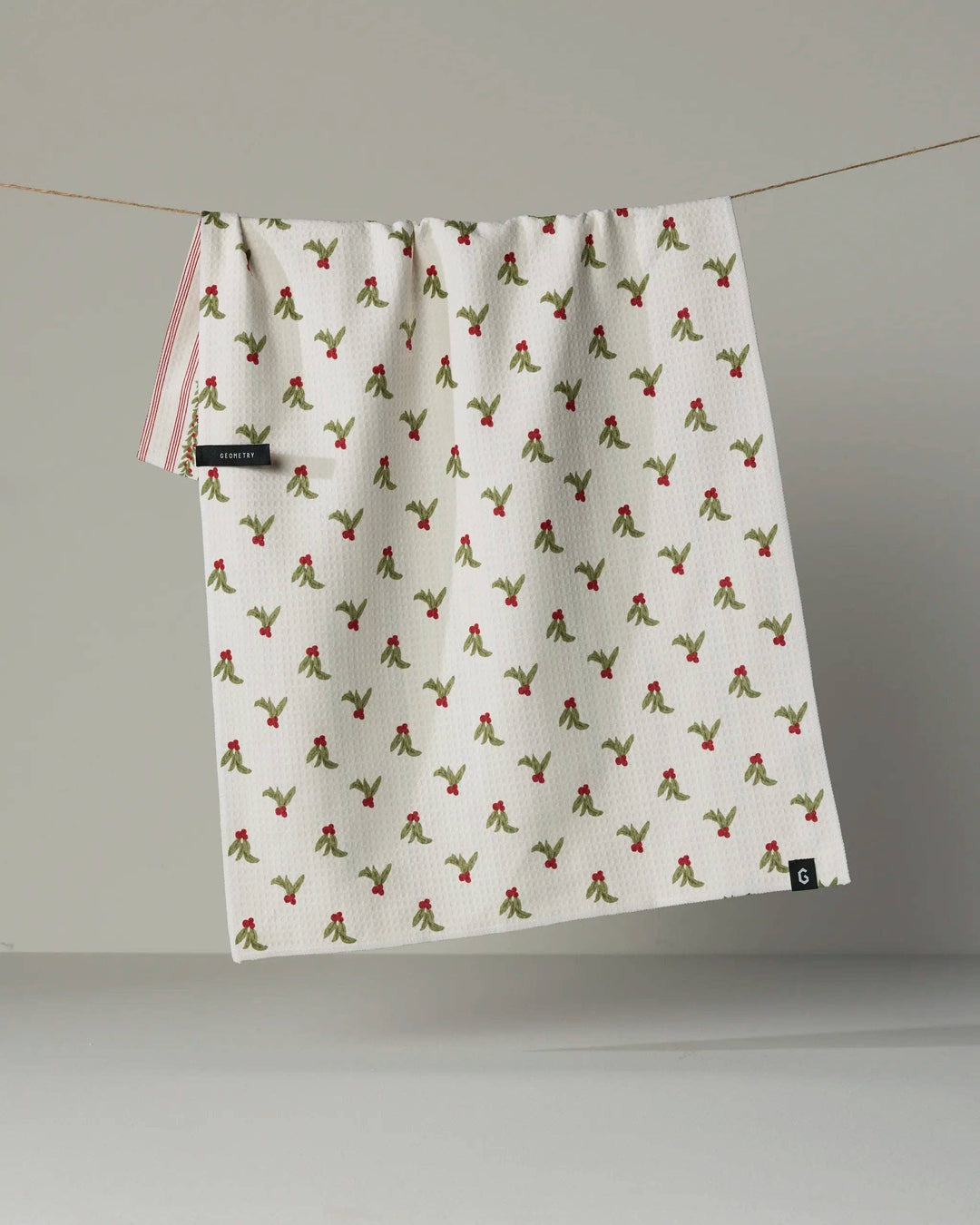 Geometry - Holly Vine Luxe Kitchen Towel - Holiday 2026