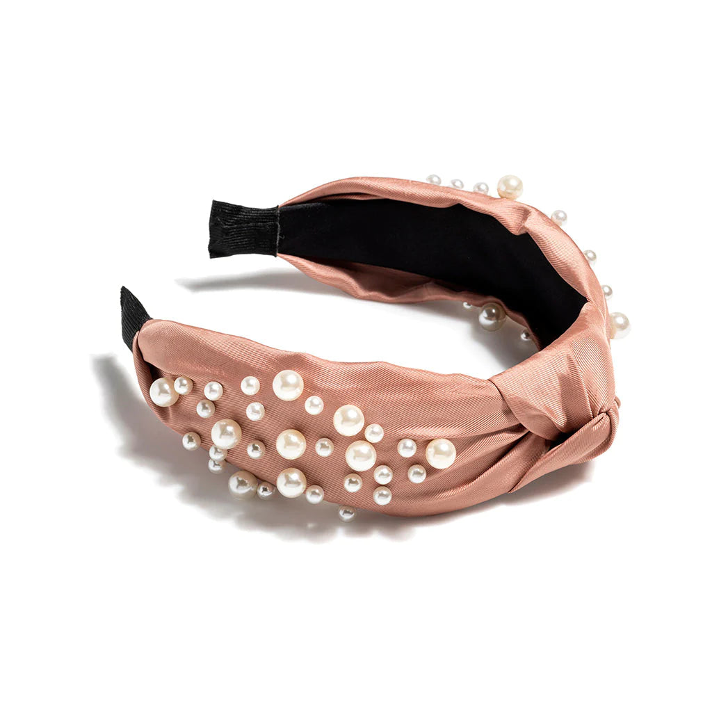 Knotted Pearl Embellished Headband