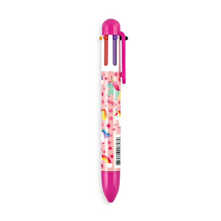 Unique Unicorns 6 Click Multi Color Pen
