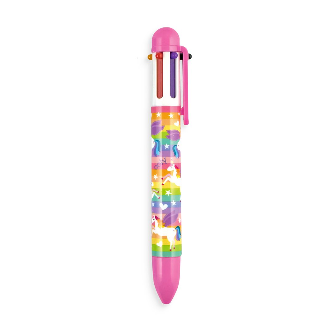 Unique Unicorns 6 Click Multi Color Pen
