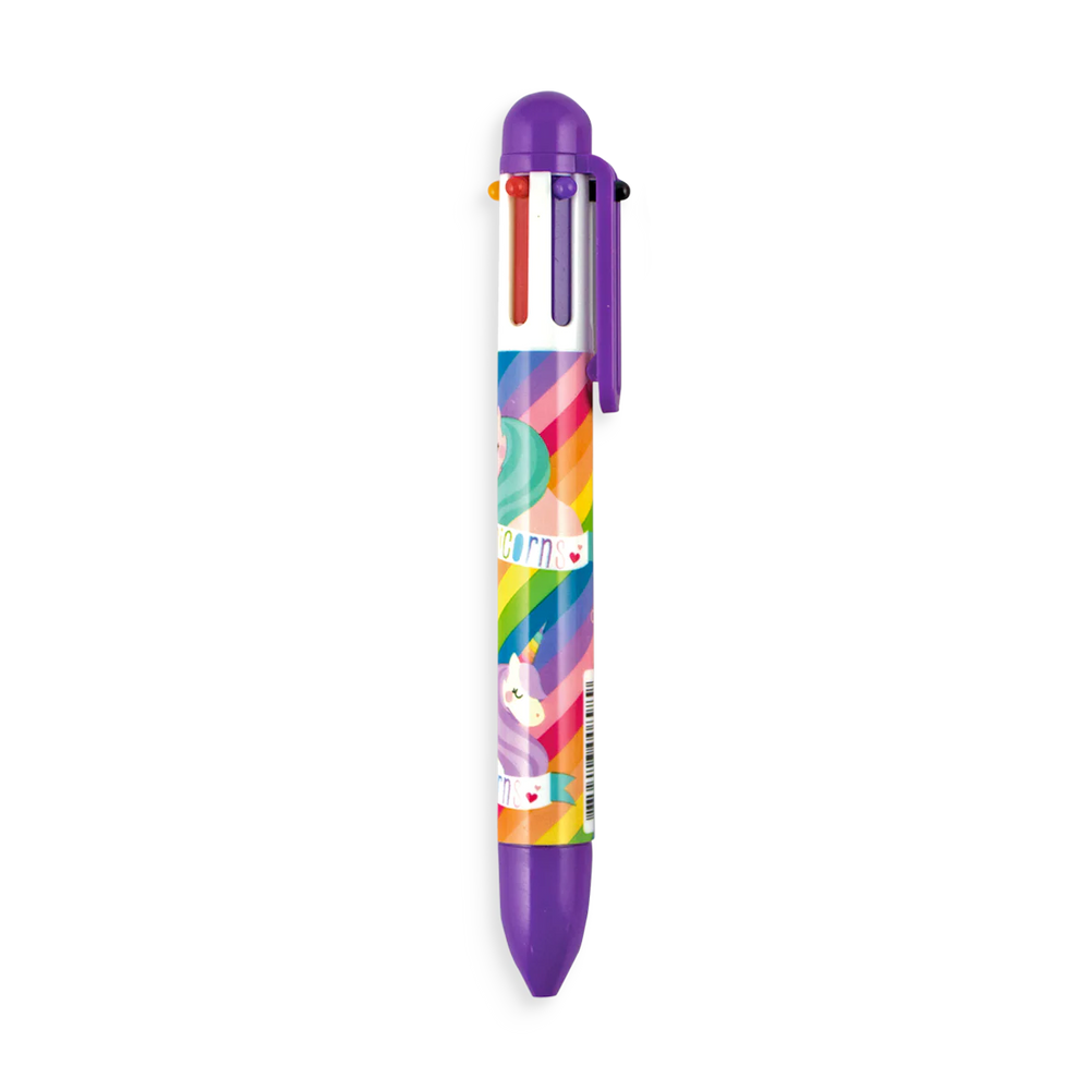 Unique Unicorns 6 Click Multi Color Pen Freedom Floral unique-unicorns-6-click-multi-color-pen-freedom-floral