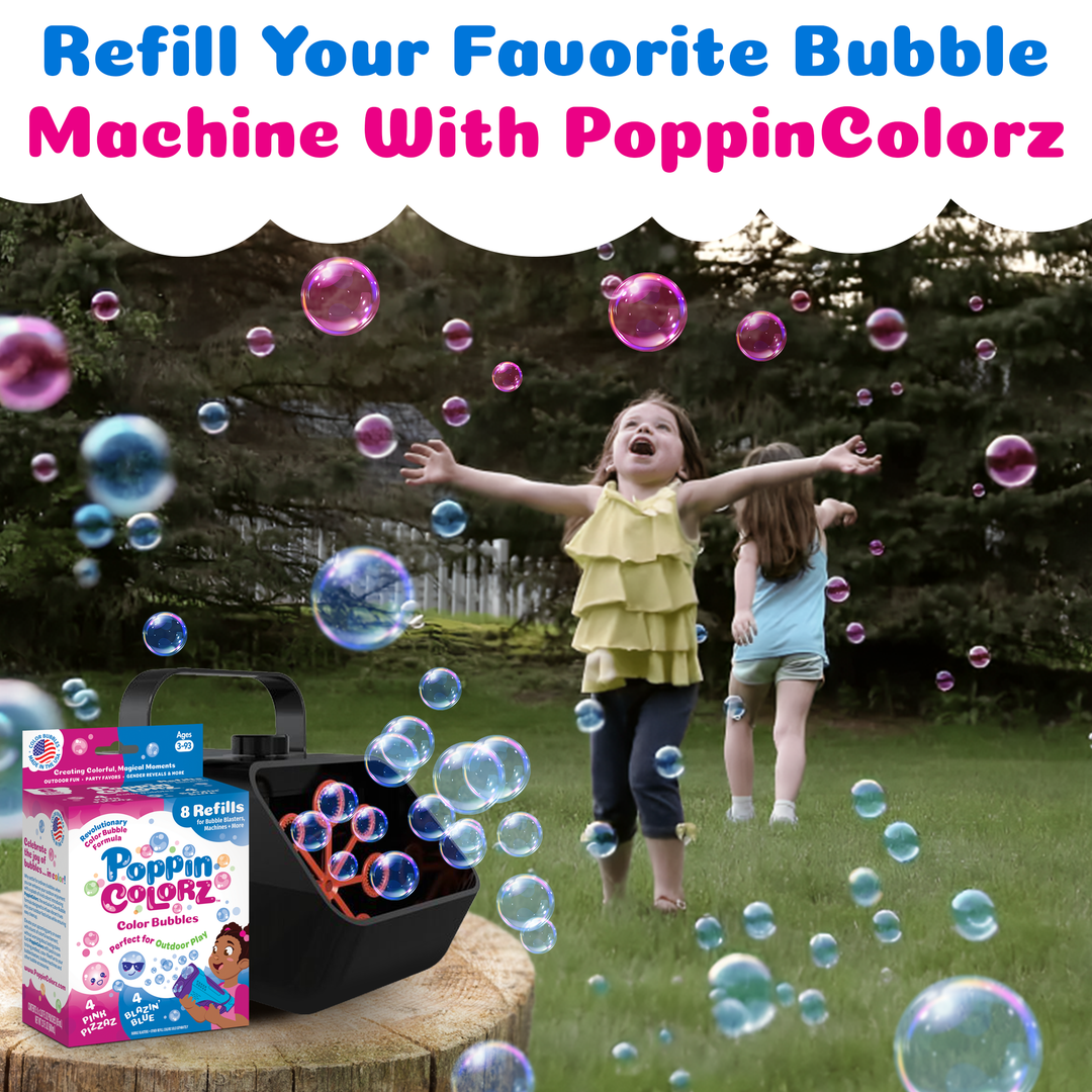 PoppinColorz Color Bubbles - 8-pack Refills