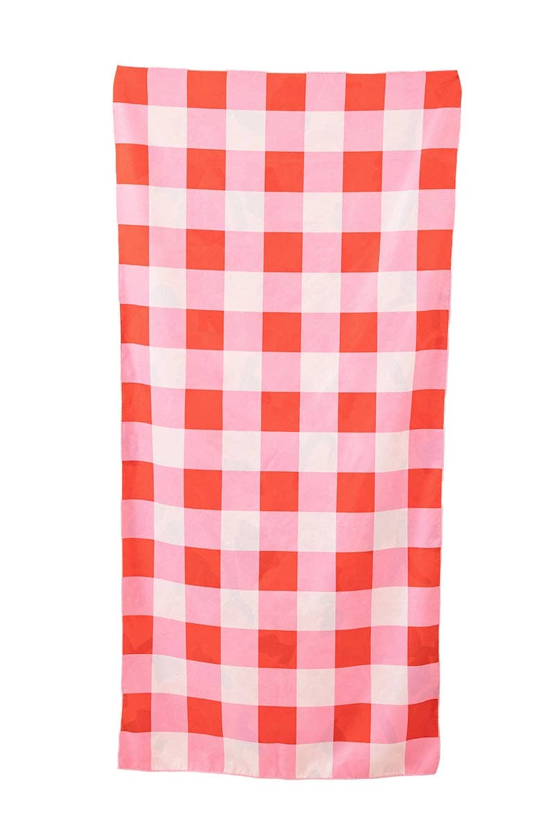 Roses All Over Microfiber Beach Towels: Pink