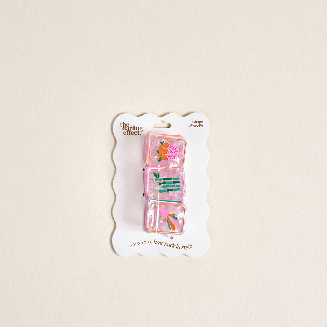 The Darling Effect - Shape Up Claw Clip–Mahjong Tiles