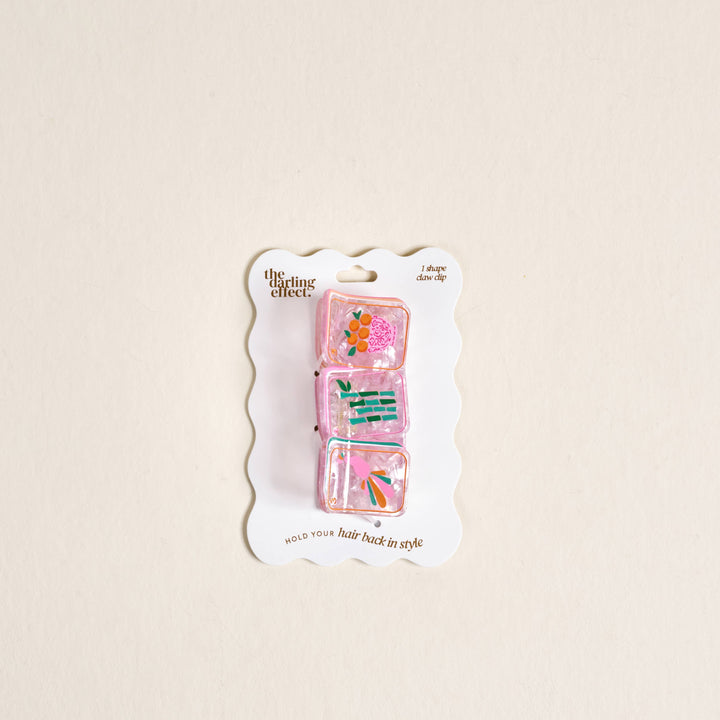 The Darling Effect - Shape Up Claw Clip–Mahjong Tiles
