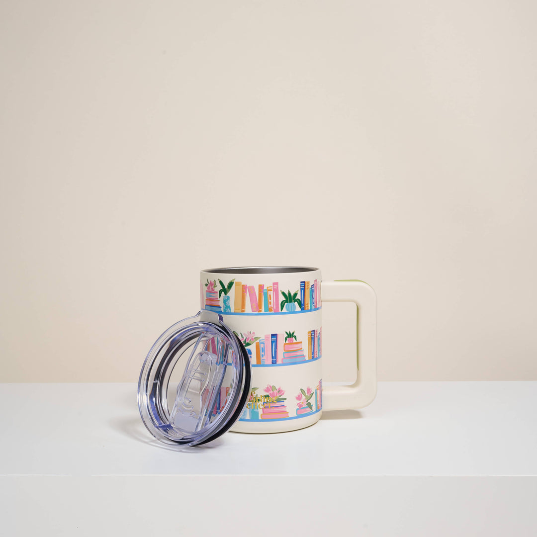 Book Shelfie Insulated Mug