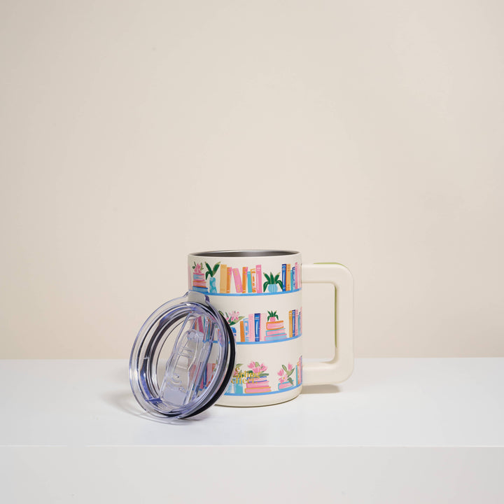 Book Shelfie Insulated Mug