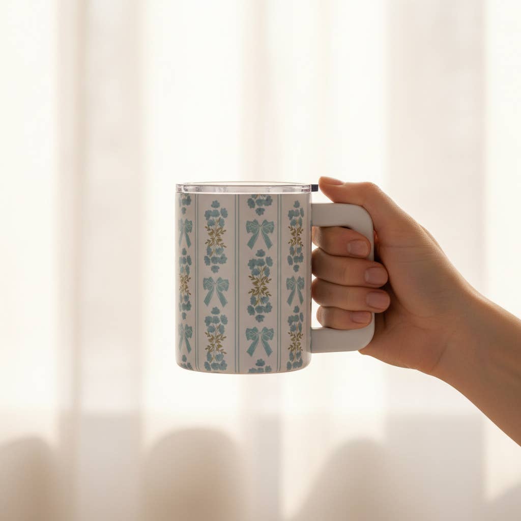 Oh So Fancy Blue Insulated Mug
