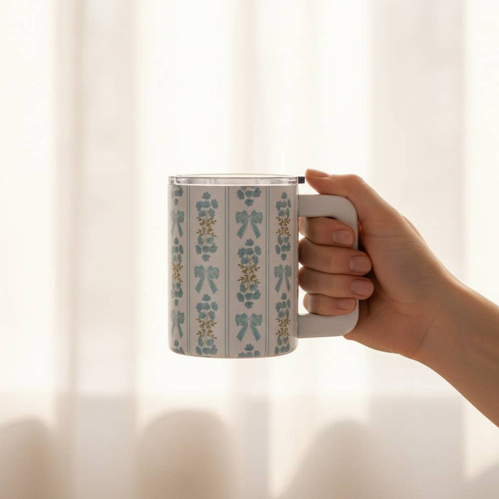 Oh So Fancy Blue Insulated Mug