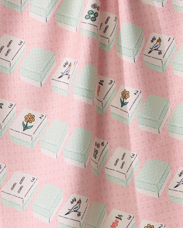Geometry - Tile Parade Tea Towel - Mahjong