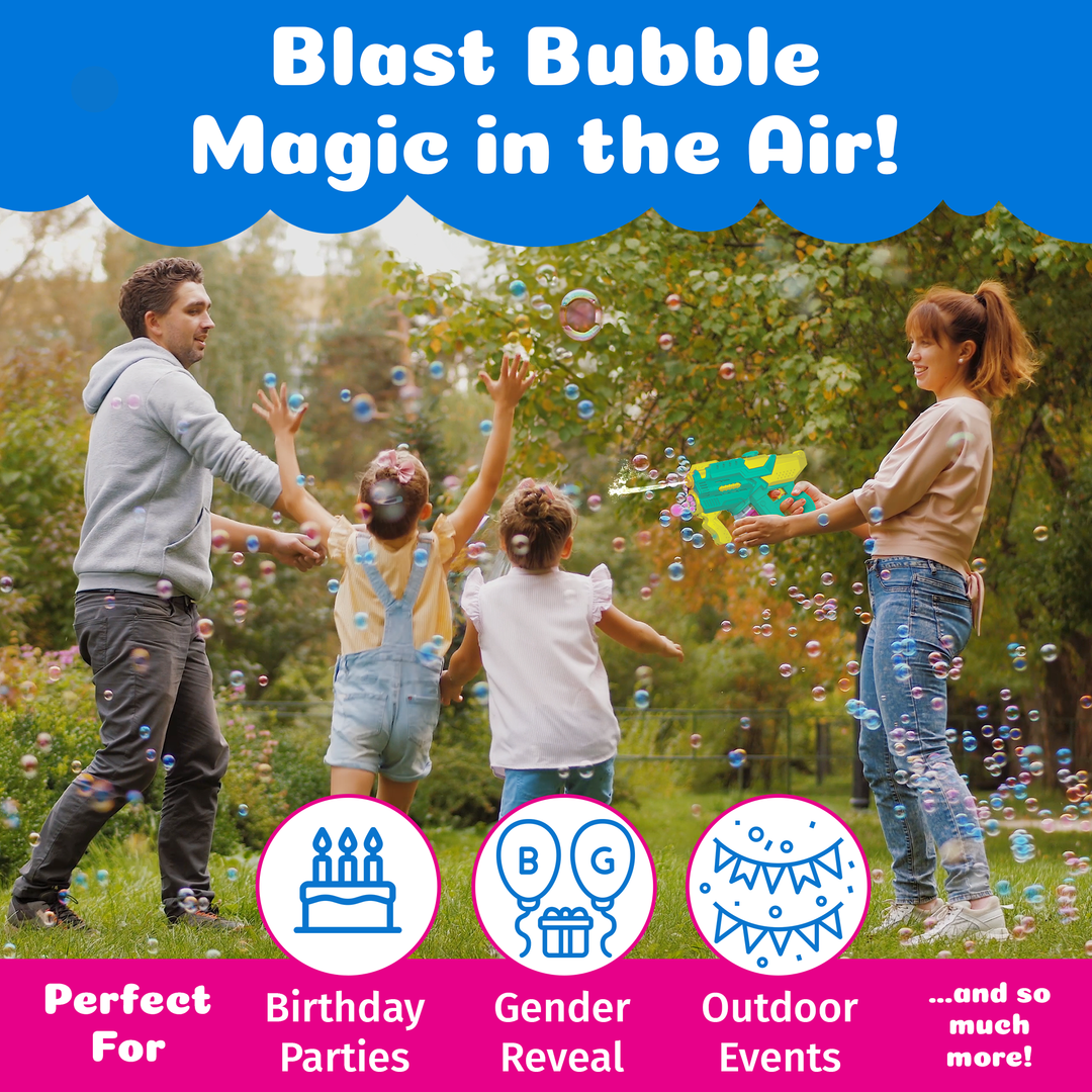 PoppinColorz Hydra: 2-in-1 Water Gun & Color Bubble Blaster