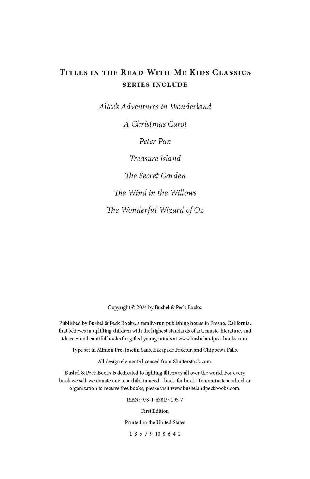 Alice's Adventures in Wonderland: The Read-With-Me Edition