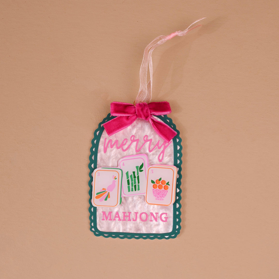 The Darling Effect - Acrylic Ornament-Merry Mahjong