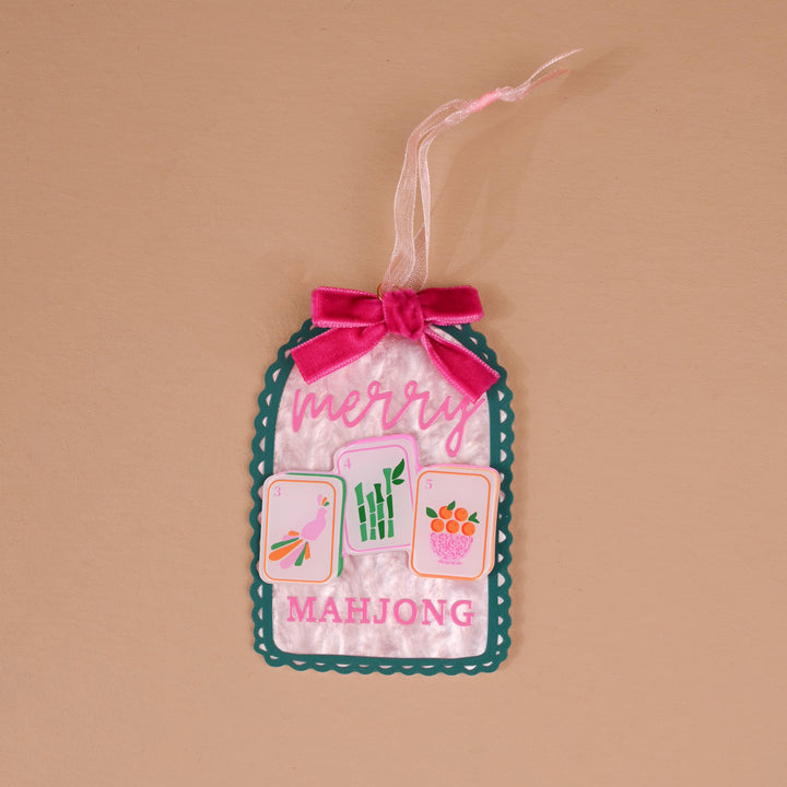The Darling Effect - Acrylic Ornament-Merry Mahjong