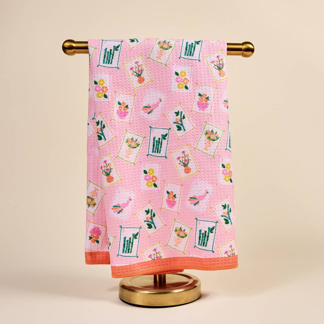 It's Mahj Time Waffle Tea Towel