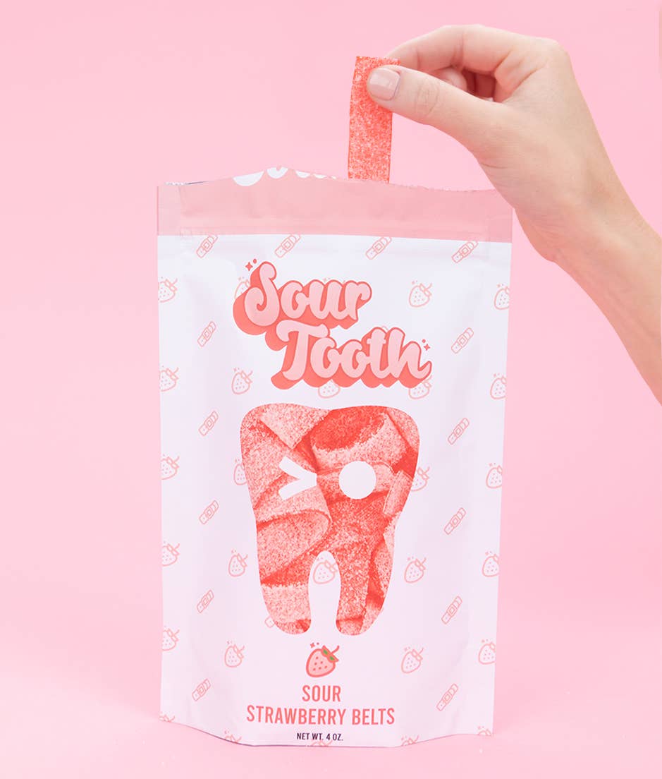 Sour Strawberry Belts