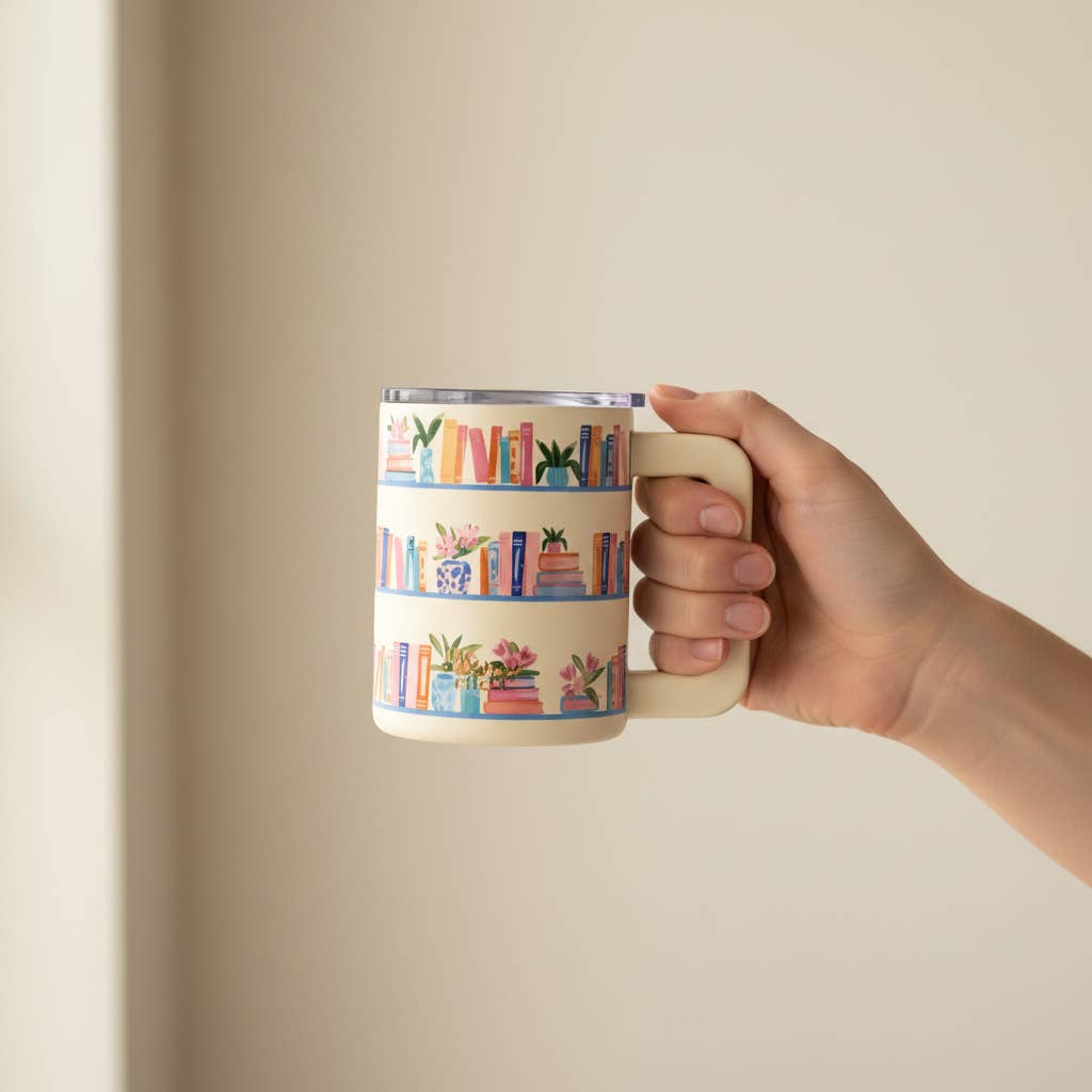 Book Shelfie Insulated Mug