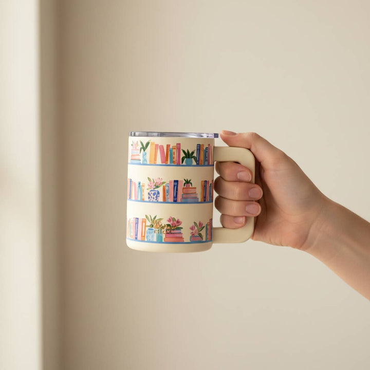 Book Shelfie Insulated Mug