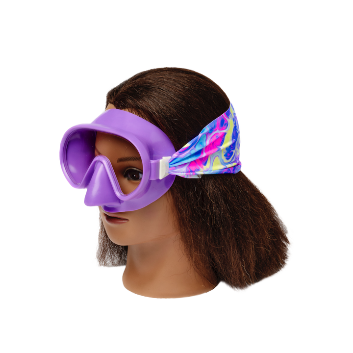 Pastel Swirl Swim Mask