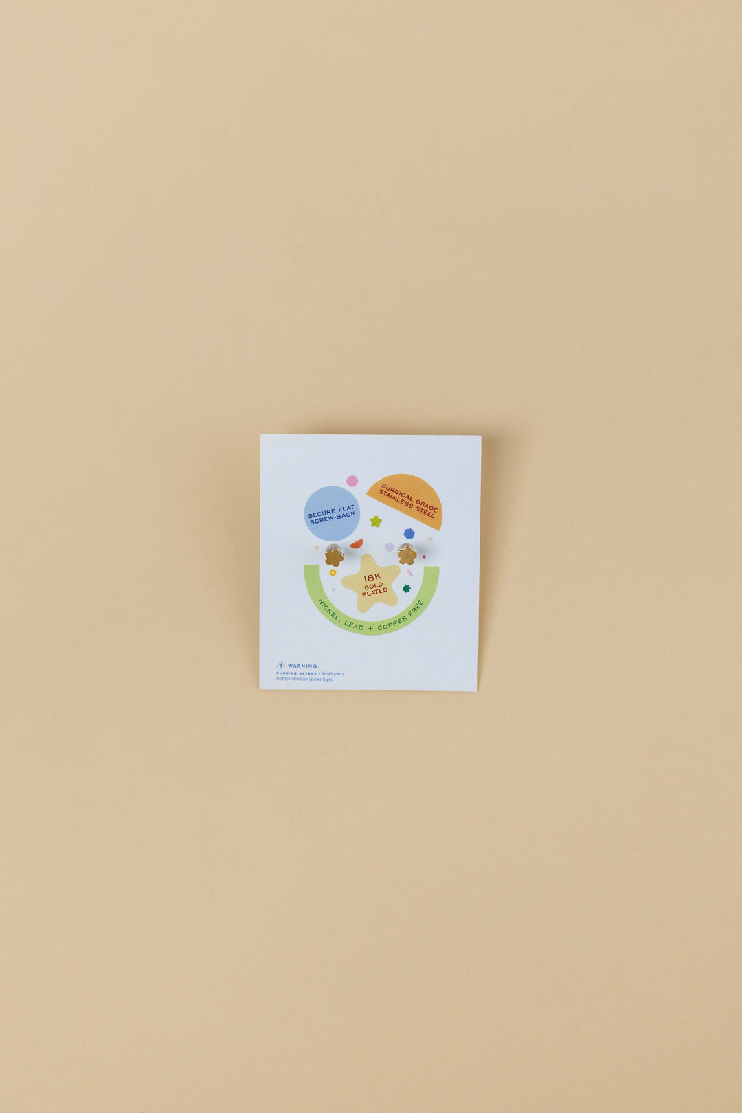 Ice Cream Enamel Flat Back Kids Earrings