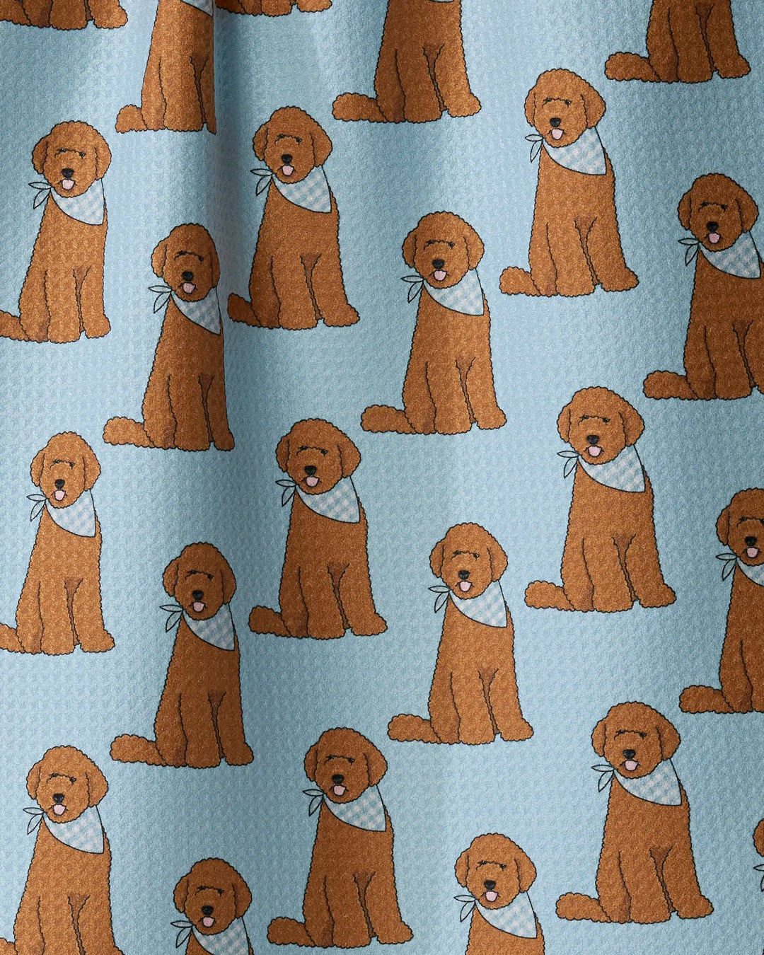 Doodle Days Tea Towel: Powder-blue