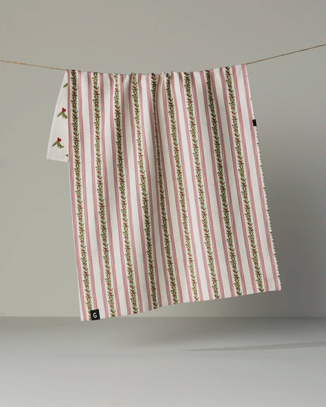 Geometry - Holly Vine Luxe Kitchen Towel - Holiday 2026