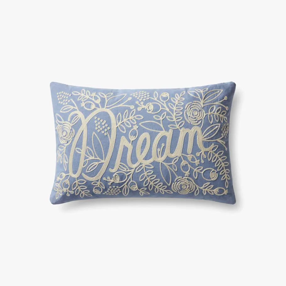 Dream Embroidered Pillow Cover