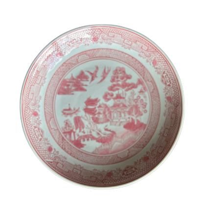 Stoneware Plate with Landscape