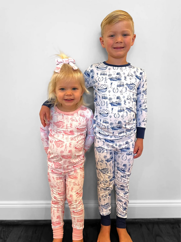Golf Toile Pajamas by Sweet Hart