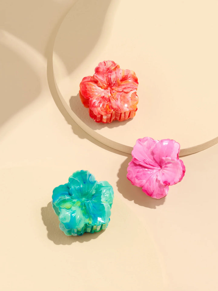 Hibiscus Claw Clips