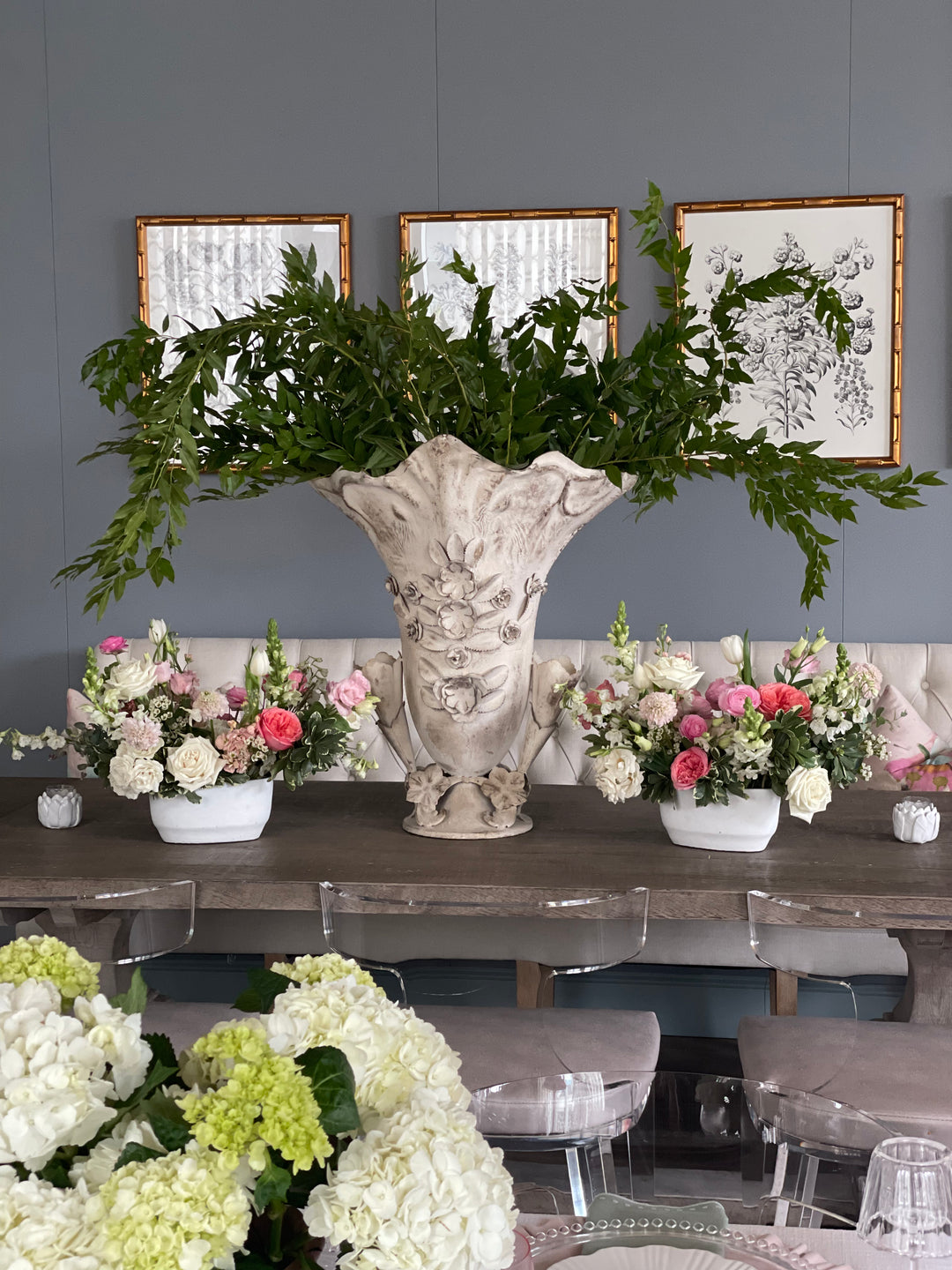 Bloom Long and Low Centerpiece