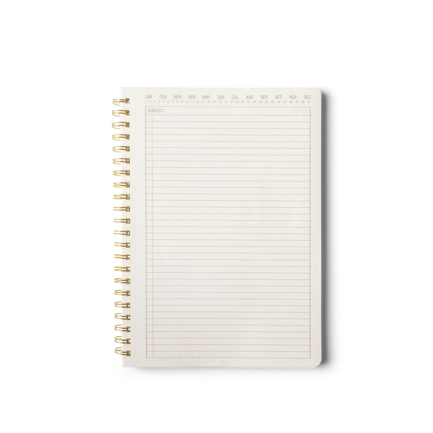Textured Paper Twin Wire Notebook - Medium Terracotta