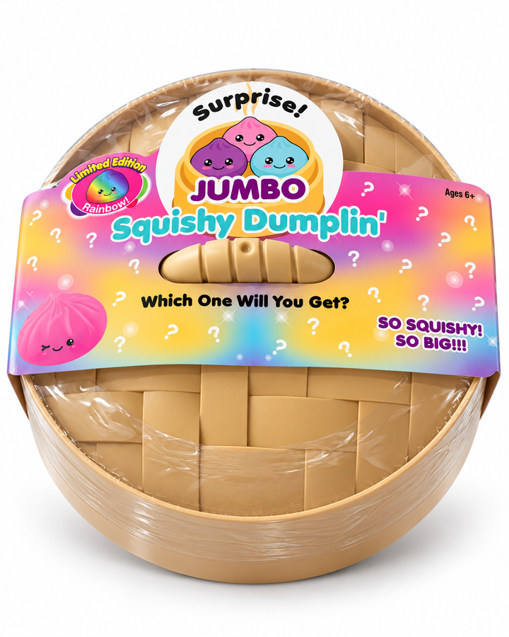 Zorbitz Jumbo Squishy Dumplin' in steamer basket packaging