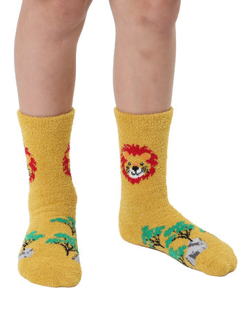 Lion Fuzzy Socks