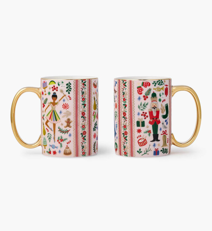 Holly Jolly Nutcracker Porcelain Mug