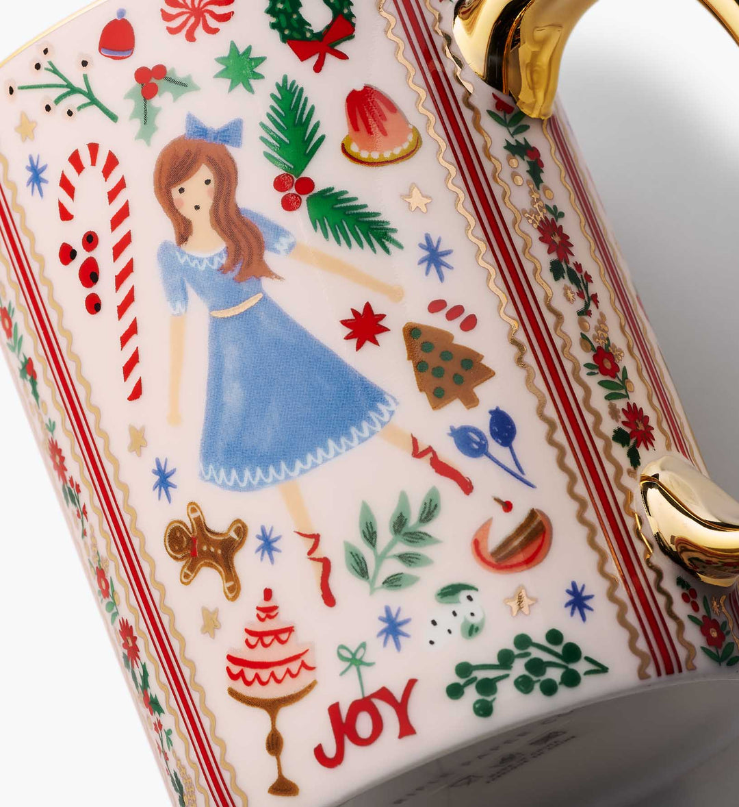 Holly Jolly Nutcracker Porcelain Mug