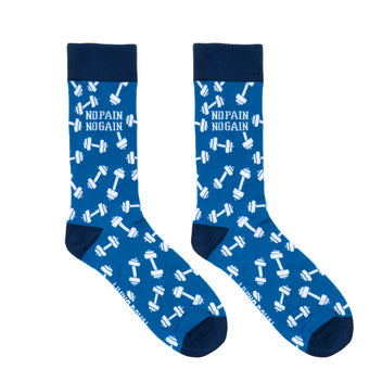 No Pain, No Gain Bamboo Crew Socks