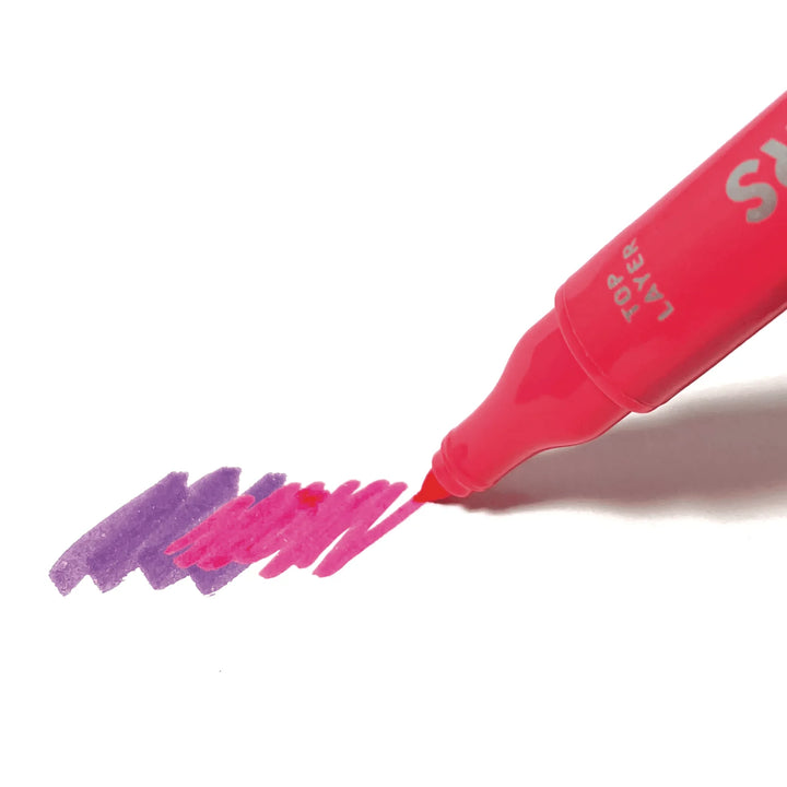 Color Layers Double-Ended Layering Markers Set of 8