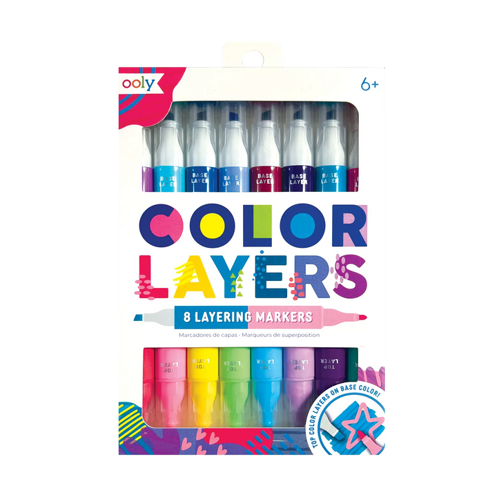 Color Layers Double-Ended Layering Markers Set of 8