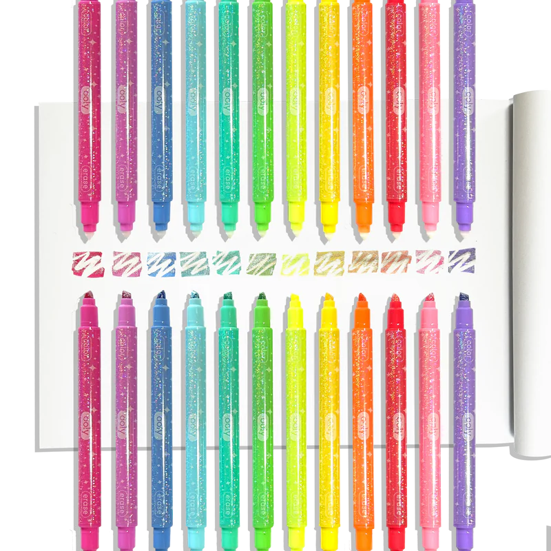 Make No Mistake Sparkle Glittery Erasable Markers