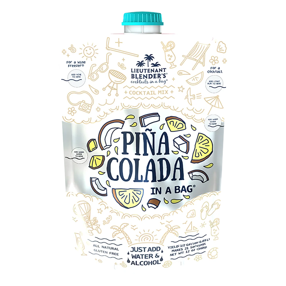 Lieutenant Blender's Pina Colada in a Bag