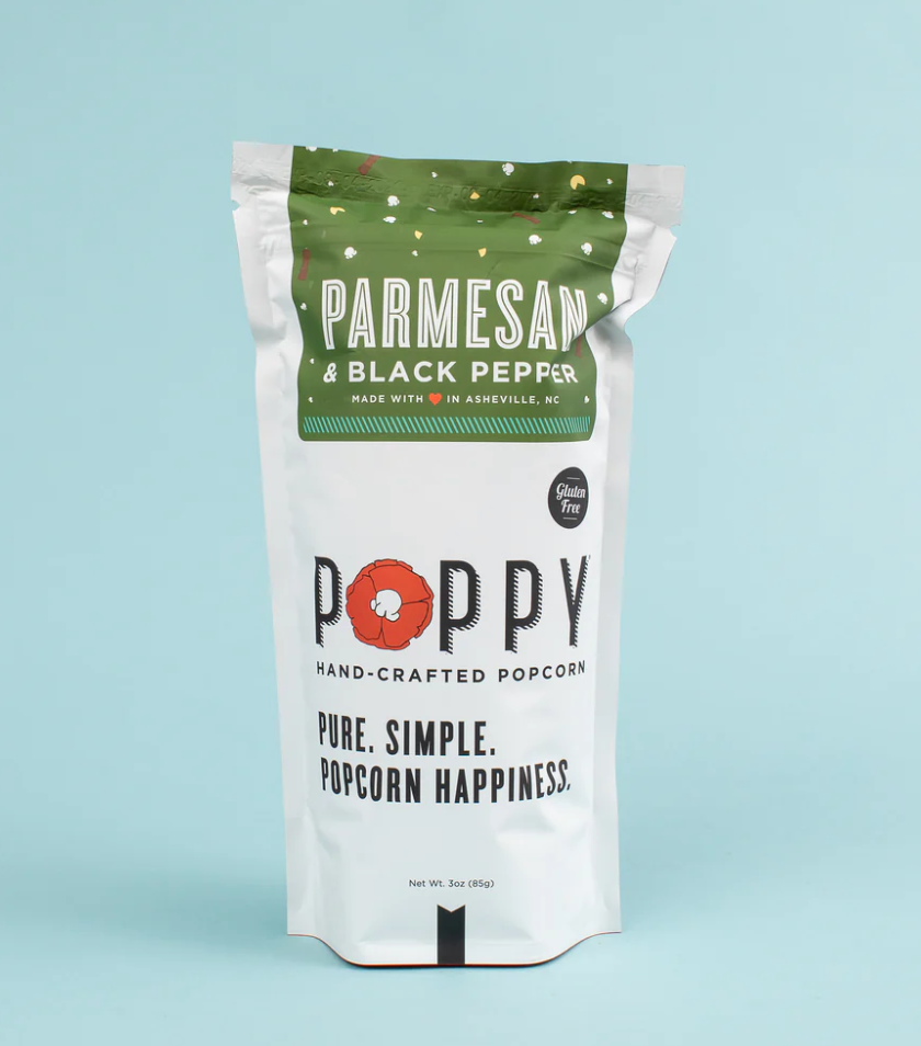 Poppy Popcorn - Parmesan & Black Pepper