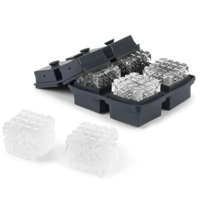 Cocktail Ice Tray Crystal - Charcoal