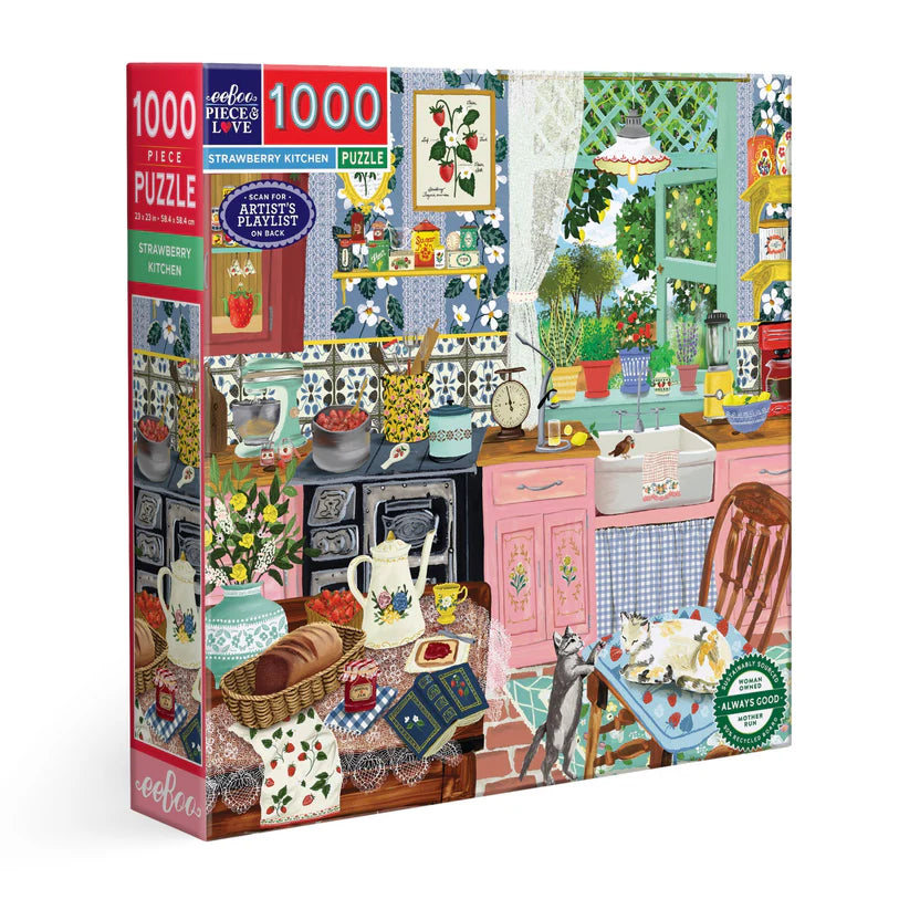 Strawberry Kitchen 1000 Piece Puzzle