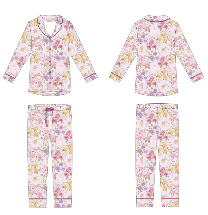 Summer Bunny Floral Pajamas by SweetHart