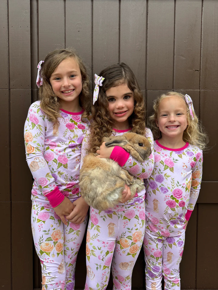 Summer Bunny Floral Pajamas by SweetHart