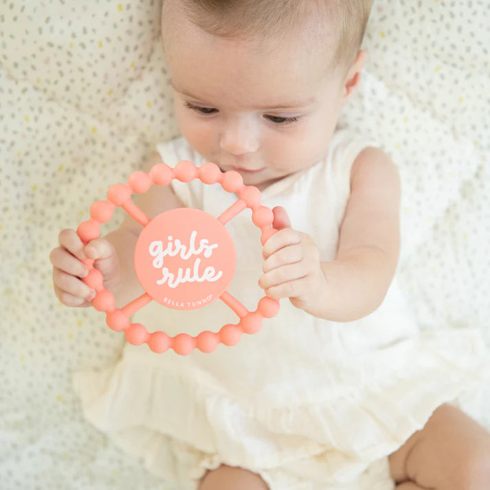 Girls Rule Teether Orange
