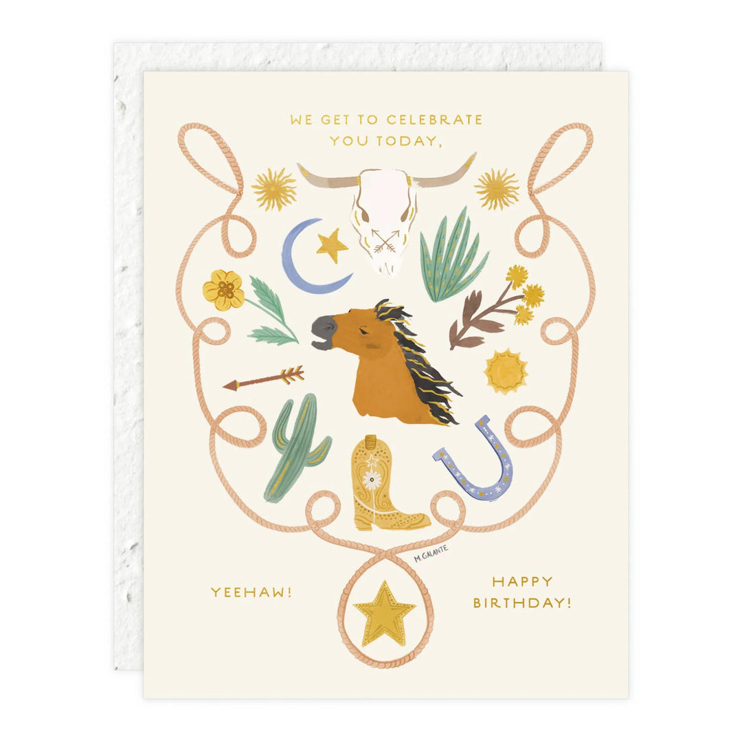Yee Haw Birthday Card